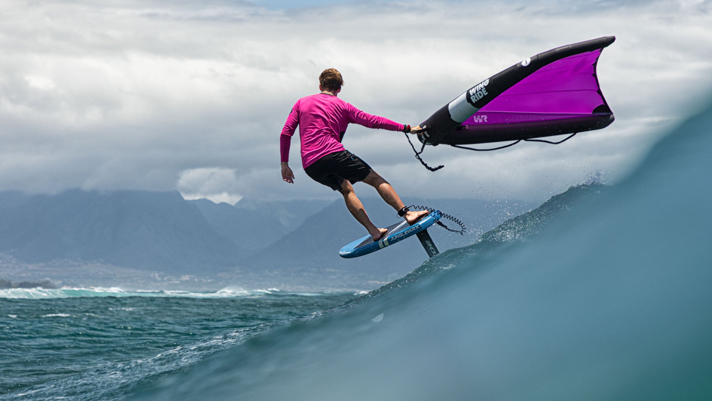 Kane DeWild Maui Hawaii wingfoil foil surf bluesmiths