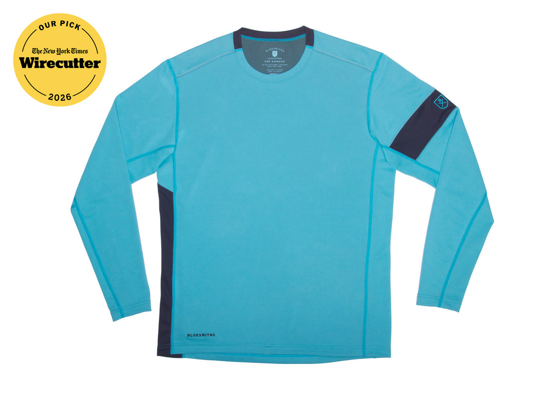hydrophobic dress shirt The Kanaha Hydrophobic Shirt for Men - Blue Atoll (Rich Navy)