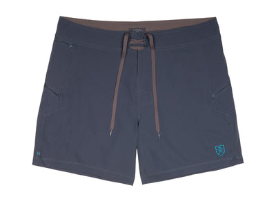 The Spartan Board Shorts -  7" Inseam - Blue Mirage