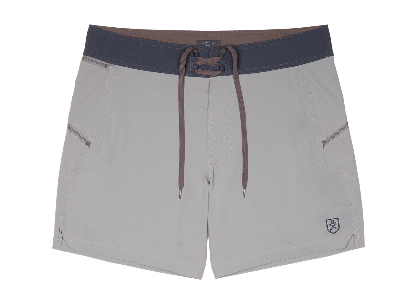 The Spartan Board Shorts -  7" Inseam - Storm Grey (Blue Mirage)