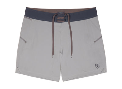 The Spartan Board Shorts -  7" Inseam - Storm Grey (Blue Mirage)