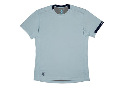 hydrophobic dress shirt The Lane Hydrophobic Shirt for Men - Sunrise Orange (Rich Navy))