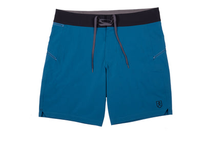 The Spartan Board Shorts -  9" Inseam - Makena Blue + Almost Black