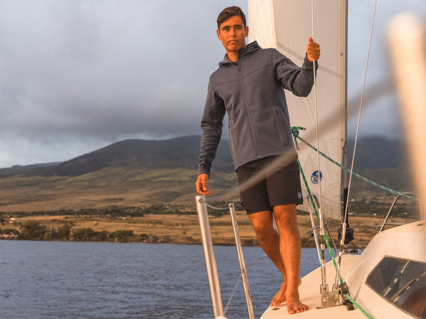 The Kula Windpro Hoodie - Blue Mirage