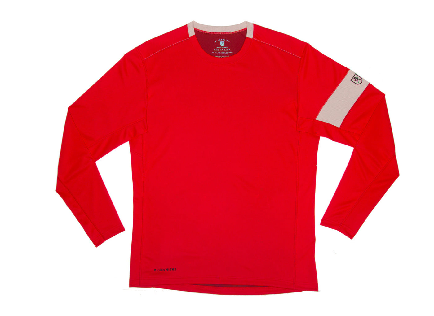 The Kanaha Hydrophobic Shirt for Men in True Red (White Rock) - The World's Finest Waterwear | BLUESMITHS