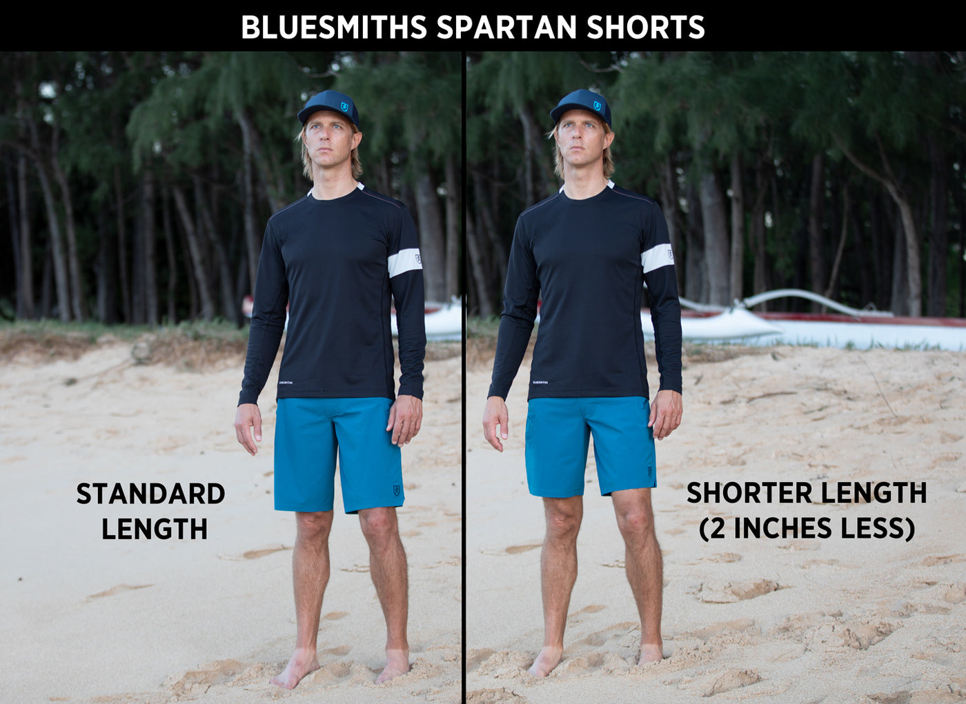 The Spartan Board Shorts Shorter Version by Bluesmiths