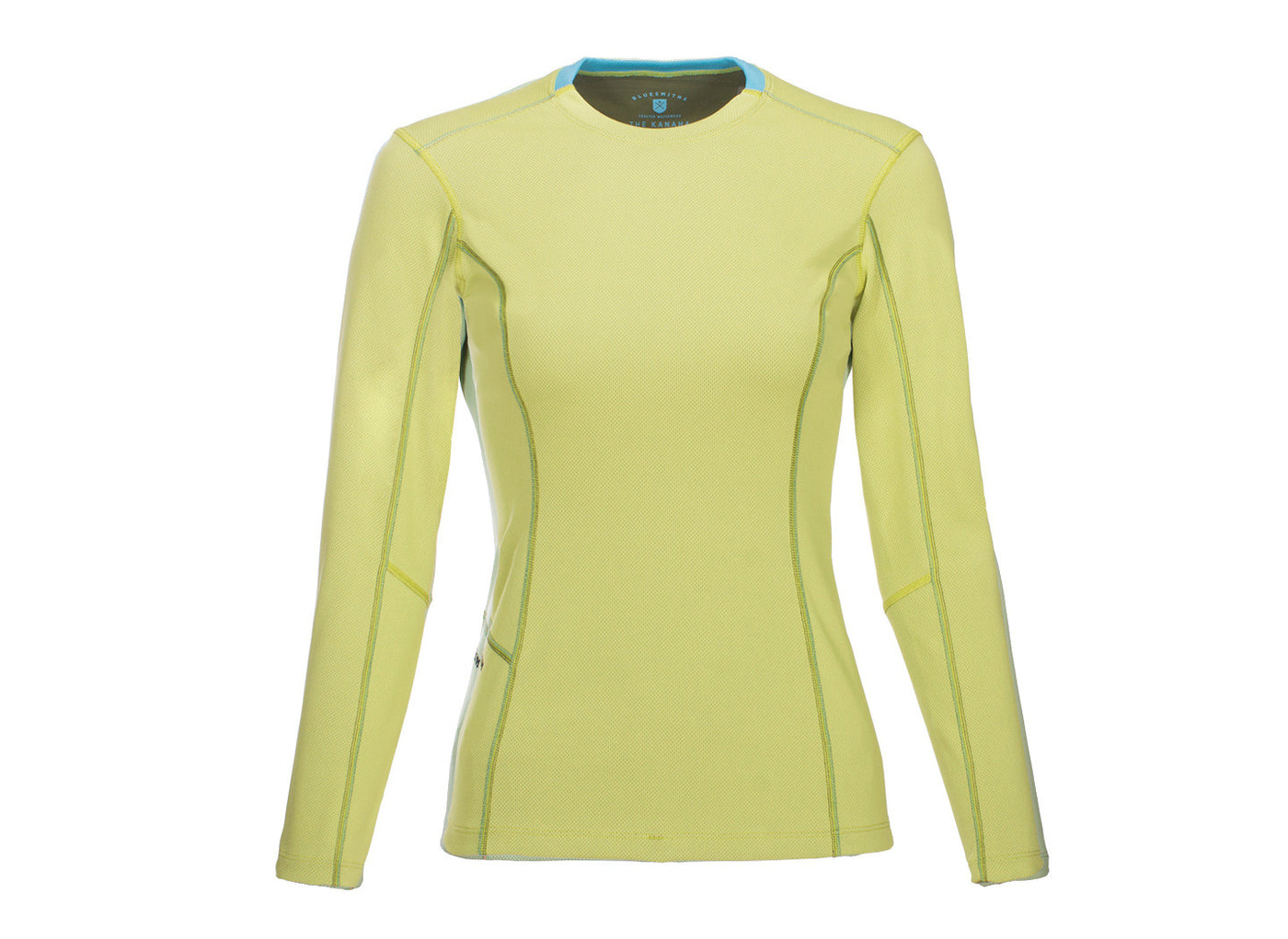 The Kanaha Hydrophobic Shirt for Women in Lime Yellow (Blue Atoll) - The World's Finest Waterwear | BLUESMITHS
