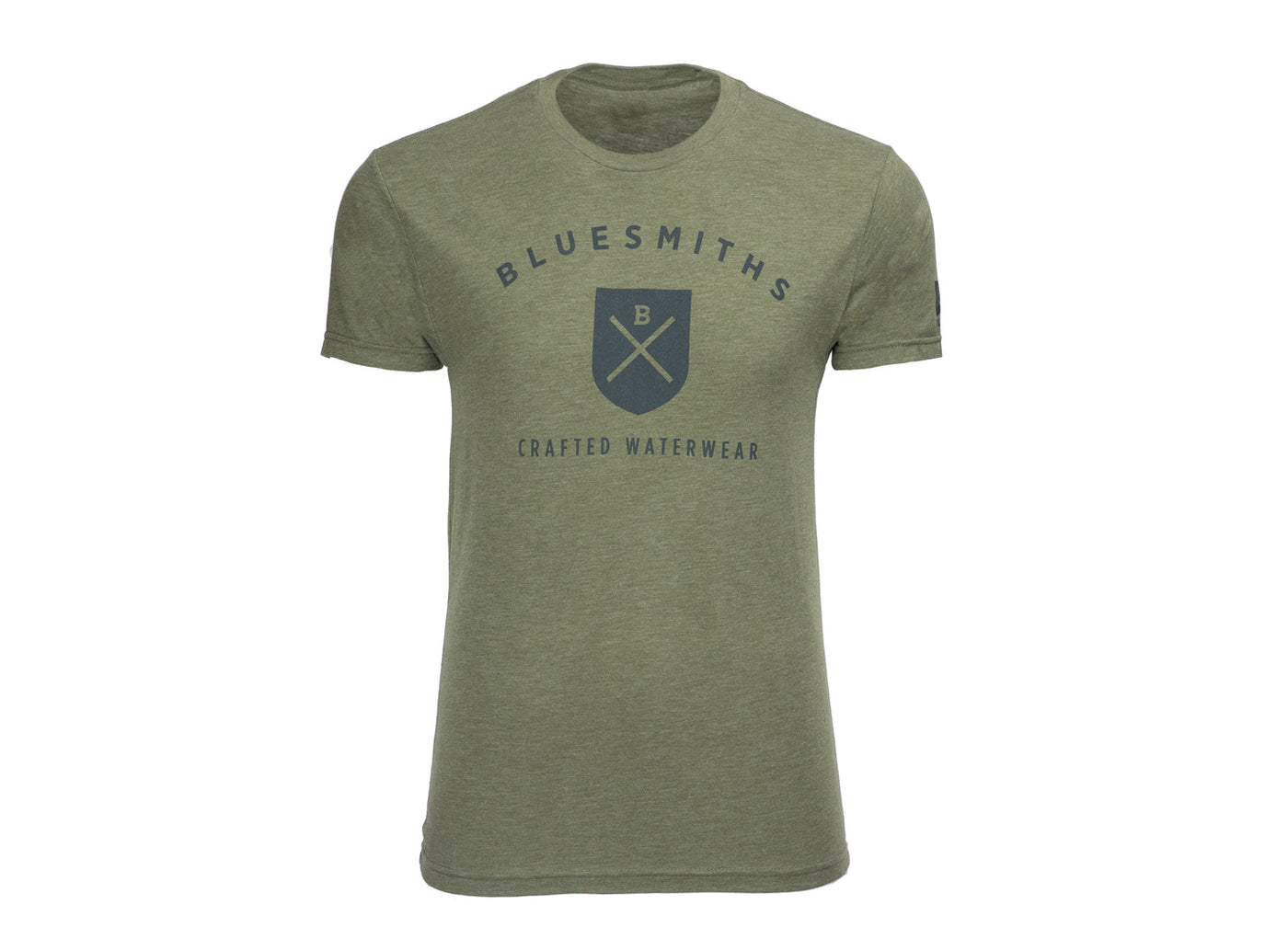 Bluesmiths Crafted Waterwear Logo Tee Shirt - Military Green
