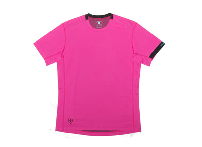 Mens Pink Short Sleeved Hydrophobic Water Repellent Shirt by Bluesmiths