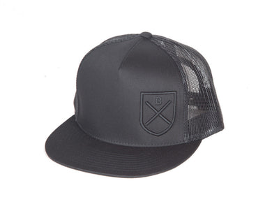  Embroidered Shield Trucker Cap Black 3d Shield / One Size Fits AllThe World's Finest Waterwear | BLUESMITHS  - 2