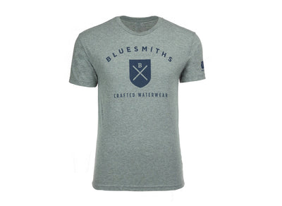 Bluesmiths Crafted Waterwear Logo Tee - Heather Grey